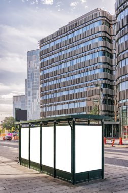 Blank Bus Shelter Malmo