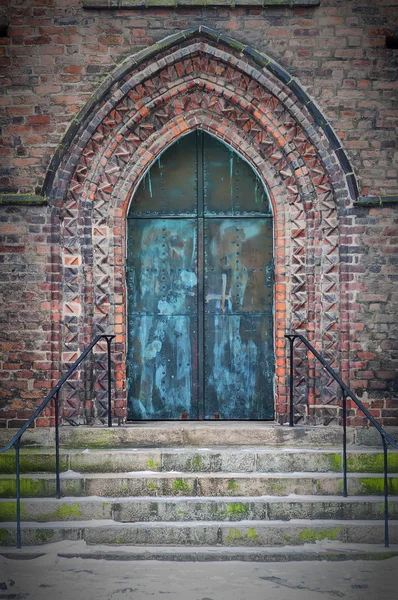 Puerta de la Iglesia Maria Kyrka — Foto de Stock