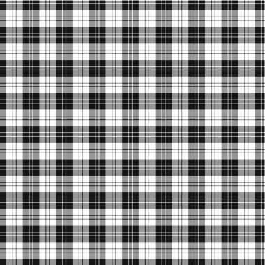 Klan Erskine siyah ve beyaz Tartan
