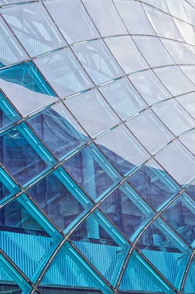 Malmo emporia blaue Fassade — Stockfoto