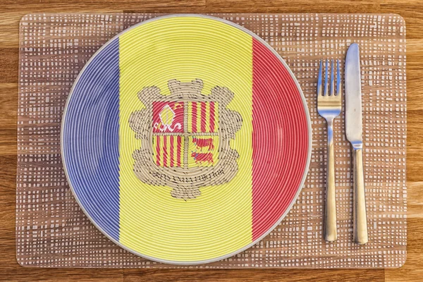 Assiette de dîner pour Andorre — Photo