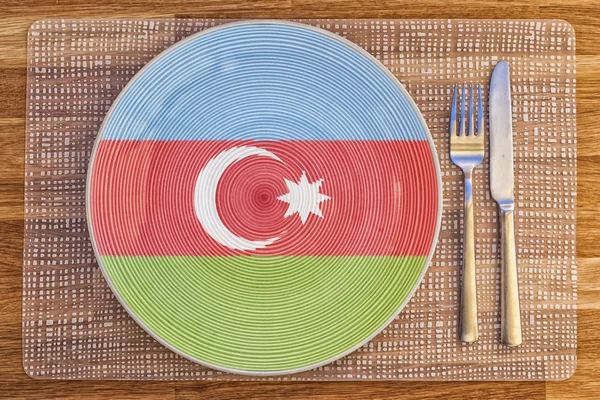 Placă de cină pentru Azerbaidjan — Fotografie, imagine de stoc