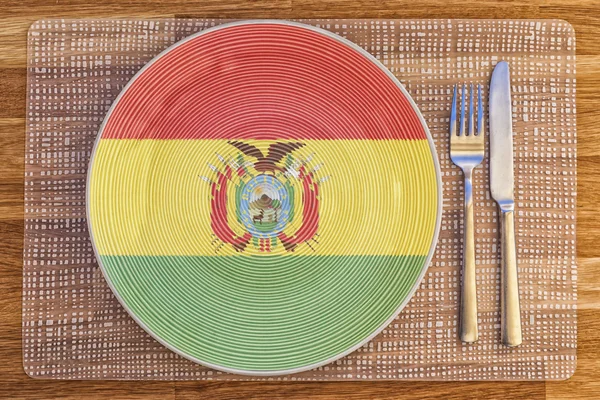 Obiad płyta do Boliwii — Zdjęcie stockowe