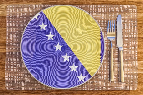 Plato de cena para Bosnia y Herzegovina — Foto de Stock