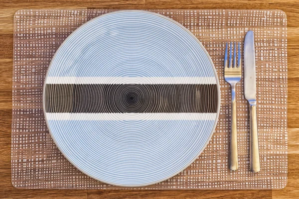 博茨瓦纳的餐盘 — 图库照片