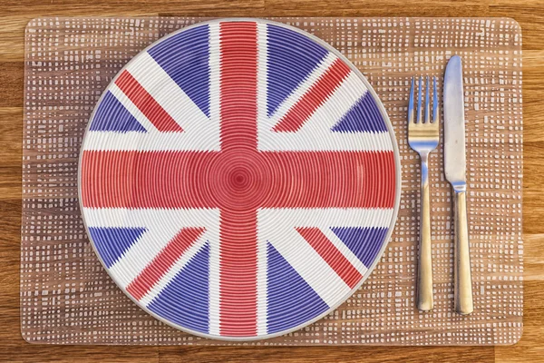 Dinnerteller für Großbritannien — Stockfoto