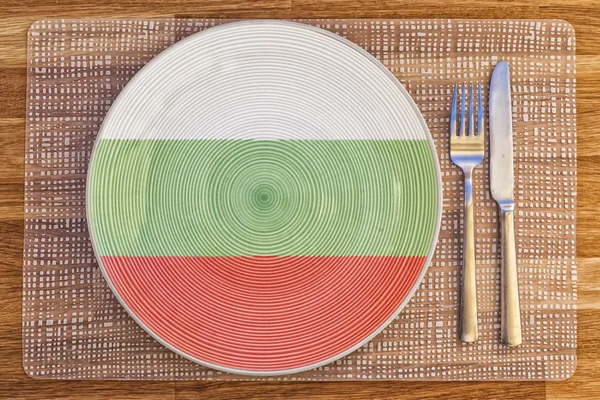 Płyta obiad dla Bułgarii — Zdjęcie stockowe