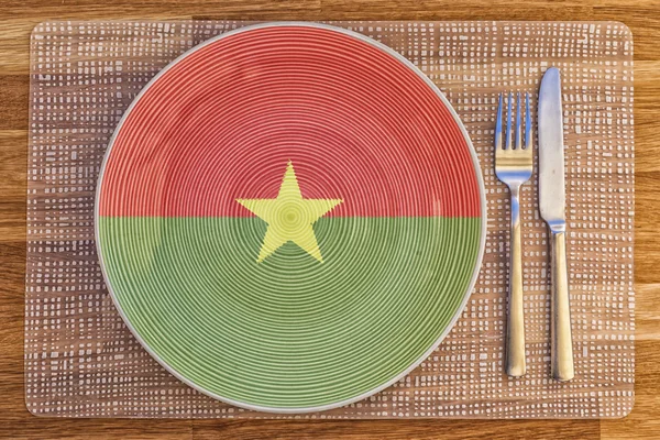 Diner plaat voor Burkina Faso — Stockfoto