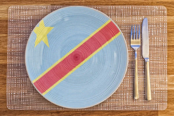 Plato de cena para Congo Kinshasa — Foto de Stock