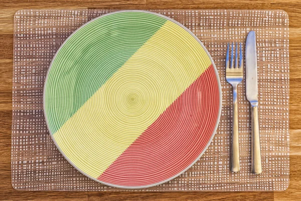 Обеденная тарелка для Конго Браззавиль — стоковое фото