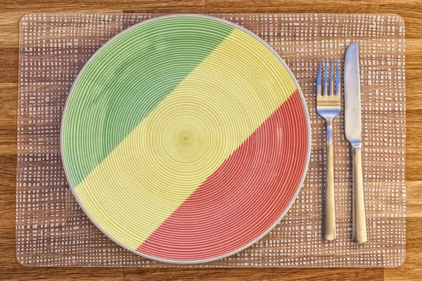 Assiette pour le Congo Brazzaville — Photo