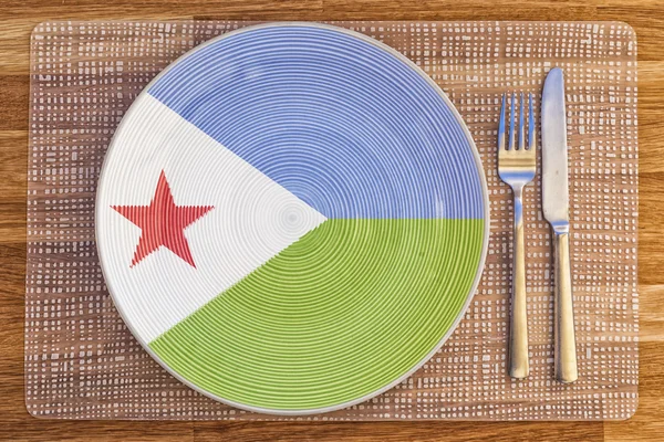 Plato de cena para Yibuti —  Fotos de Stock