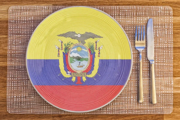 Placa de cena para Ecuador — Foto de Stock