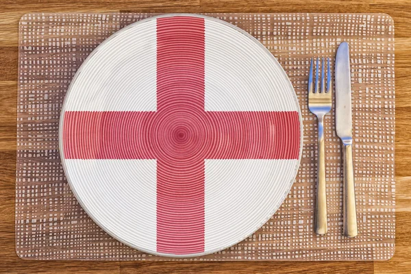 Plato de cena para Inglaterra — Foto de Stock