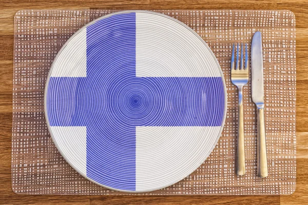 Тарілку для Фінляндії — стокове фото