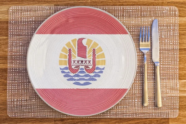 Dinner plate for French Polynesia