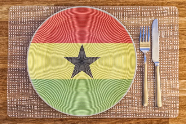 Płyta obiad dla Ghany — Zdjęcie stockowe