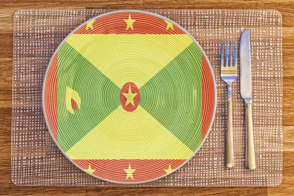 Płyta obiad dla Grenada — Zdjęcie stockowe