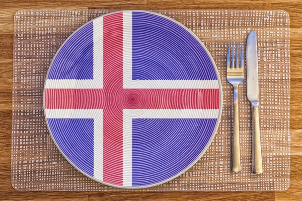 Plato de cena para Islandia — Foto de Stock