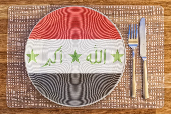Plato de cena para Irak — Foto de Stock