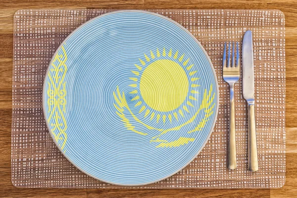 哈萨克斯坦的餐盘 — 图库照片