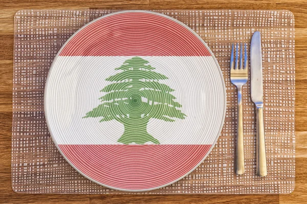 Placa de cena para Líbano — Foto de Stock