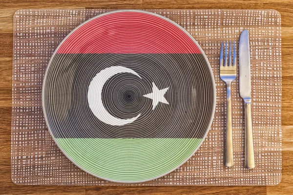 Piatto da pranzo per la Libia — Foto Stock