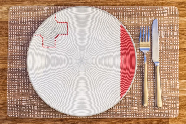 马耳他的餐盘 — 图库照片