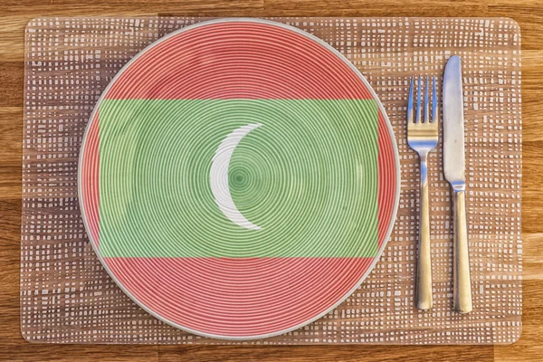 Assiette pour les Maldives — Photo