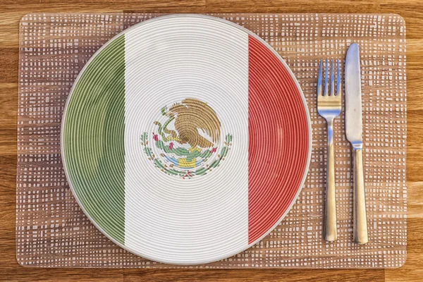 Dinner plate for Mexico — Stock Photo, Image