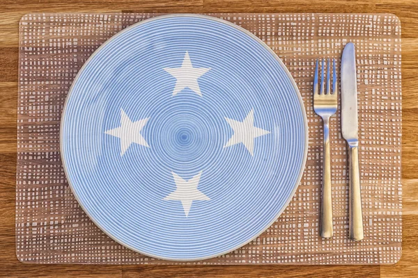 Plato de cena para Micronesia — Foto de Stock