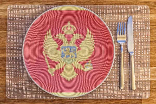 Piatto da pranzo per Montenegro — Foto Stock