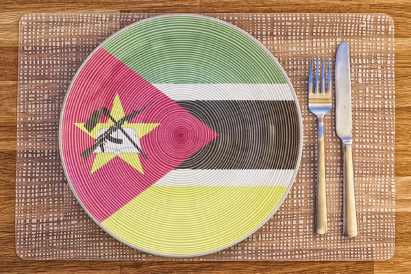 Mozambik için yemek tabağı — Stok fotoğraf