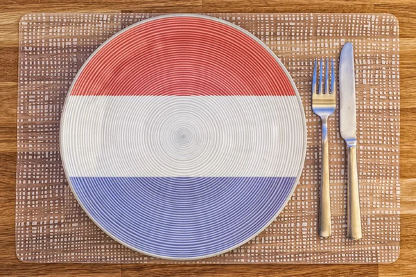 Placa de cena para Países Bajos — Foto de Stock
