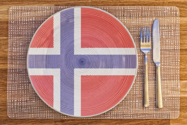 Prato de jantar para norway — Fotografia de Stock