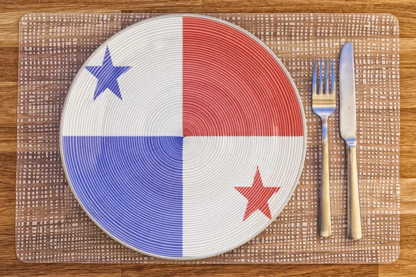 Prato de jantar para o Panamá — Fotografia de Stock