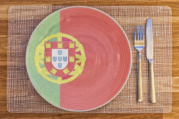 Dinner plate for Portugal — Stock Photo, Image