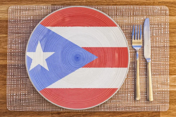 Plato de cena para Puerto Rico —  Fotos de Stock