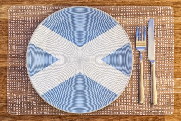 Dinner plate for Scotland — Stock Photo, Image