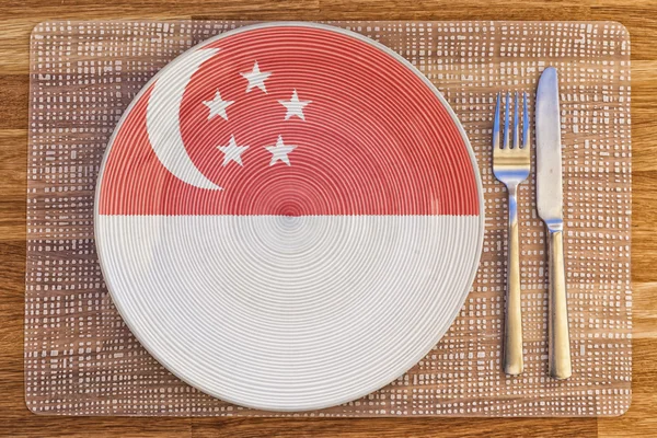 Plato de cena para Singapur —  Fotos de Stock