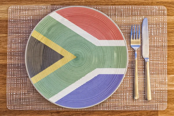 Dinner plate for South Africa — Stock Photo, Image