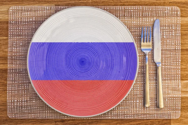 Piatto della cena per la Federazione Russa — Foto Stock