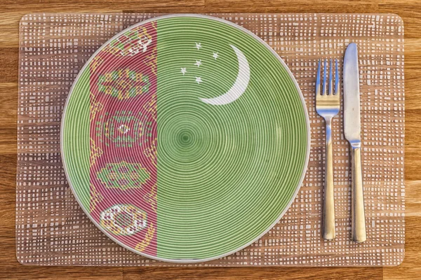 Piatto da pranzo per Turkmenistan — Foto Stock