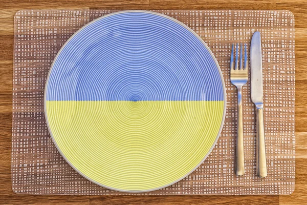 Piatto da pranzo per l'Ucraina — Foto Stock
