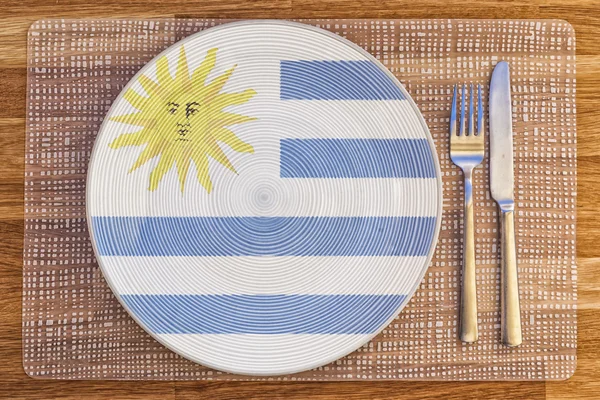 Πιάτο ρηχό για την Ουρουγουάη — Φωτογραφία Αρχείου