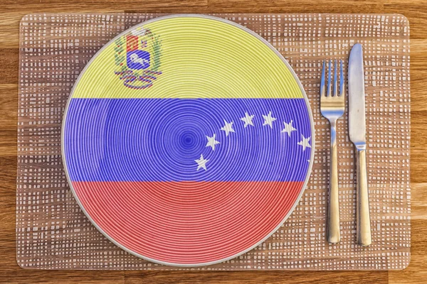 Obiad płyta do Wenezueli — Zdjęcie stockowe