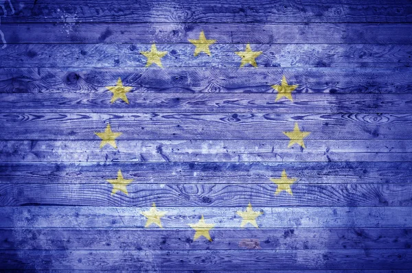 Wooden Boards European Union — Stock Photo, Image