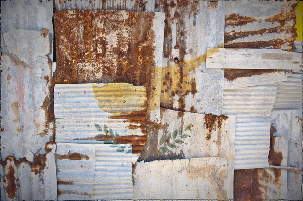 Corrugated Iron Cyprus Flag — Stockfoto