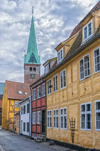 Helsingor sokak sahnesi — Stok fotoğraf