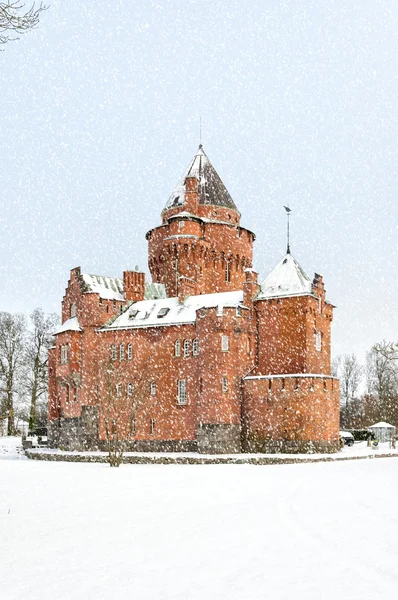 Hjularod Slott nella neve — Foto Stock